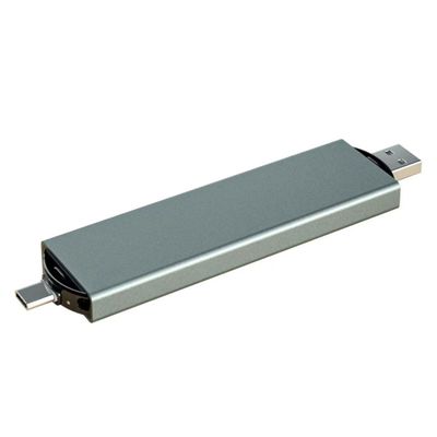 ประเภท C USB3.0 SSD แฮร์ดไดรฟ์ภายนอก M.2 Nvme Sata Dual Interface Design สําหรับคอมพิวเตอร์