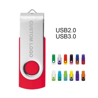 64g 32g 16g8g USB แฟลช แมมรี่ ดิสก์ 360 องศา Rotating Flash Drive Enterprise Logo